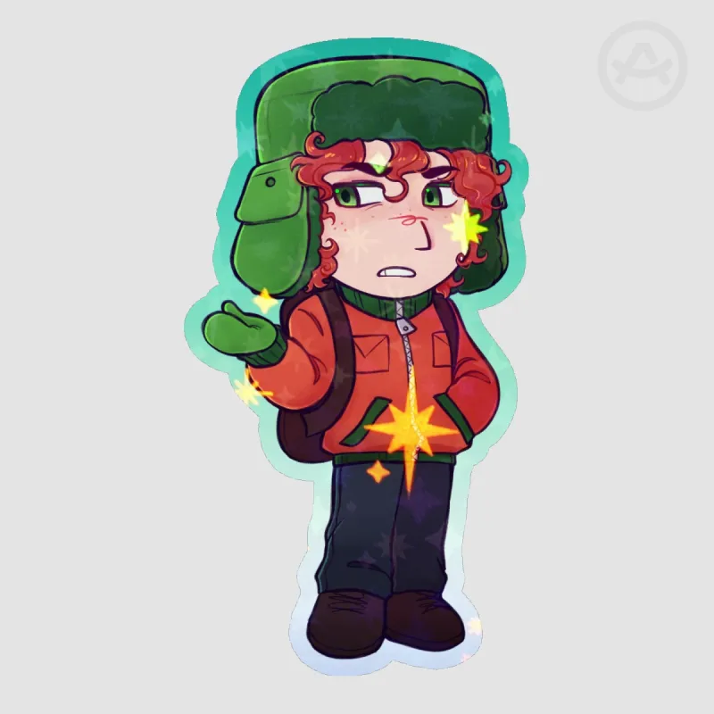 Kyle Broflovski Holo Sticker by Foster - ACGGOODS