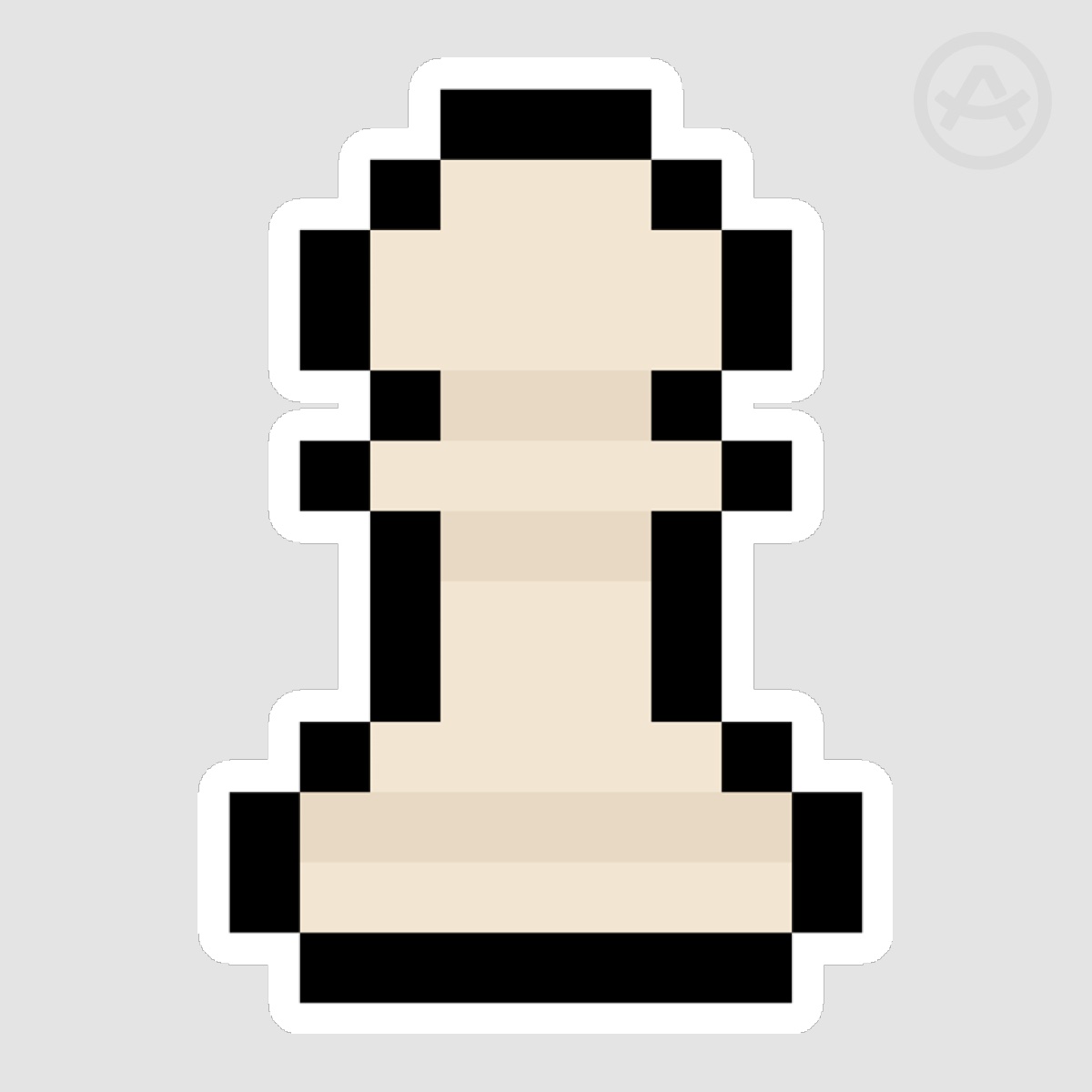 Chess White Pawn Sticker