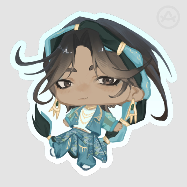 Twisted Wonderland Minajael Chibi Sticker