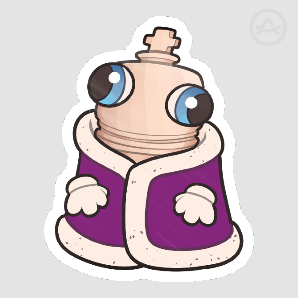 Cute Kinger Die Cut Stickers