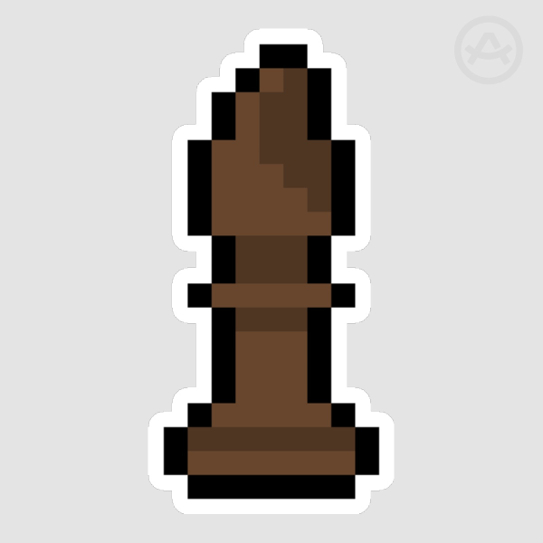 Chess Black Bishop Sticker