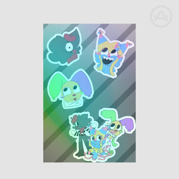 Circus Trio Stickers