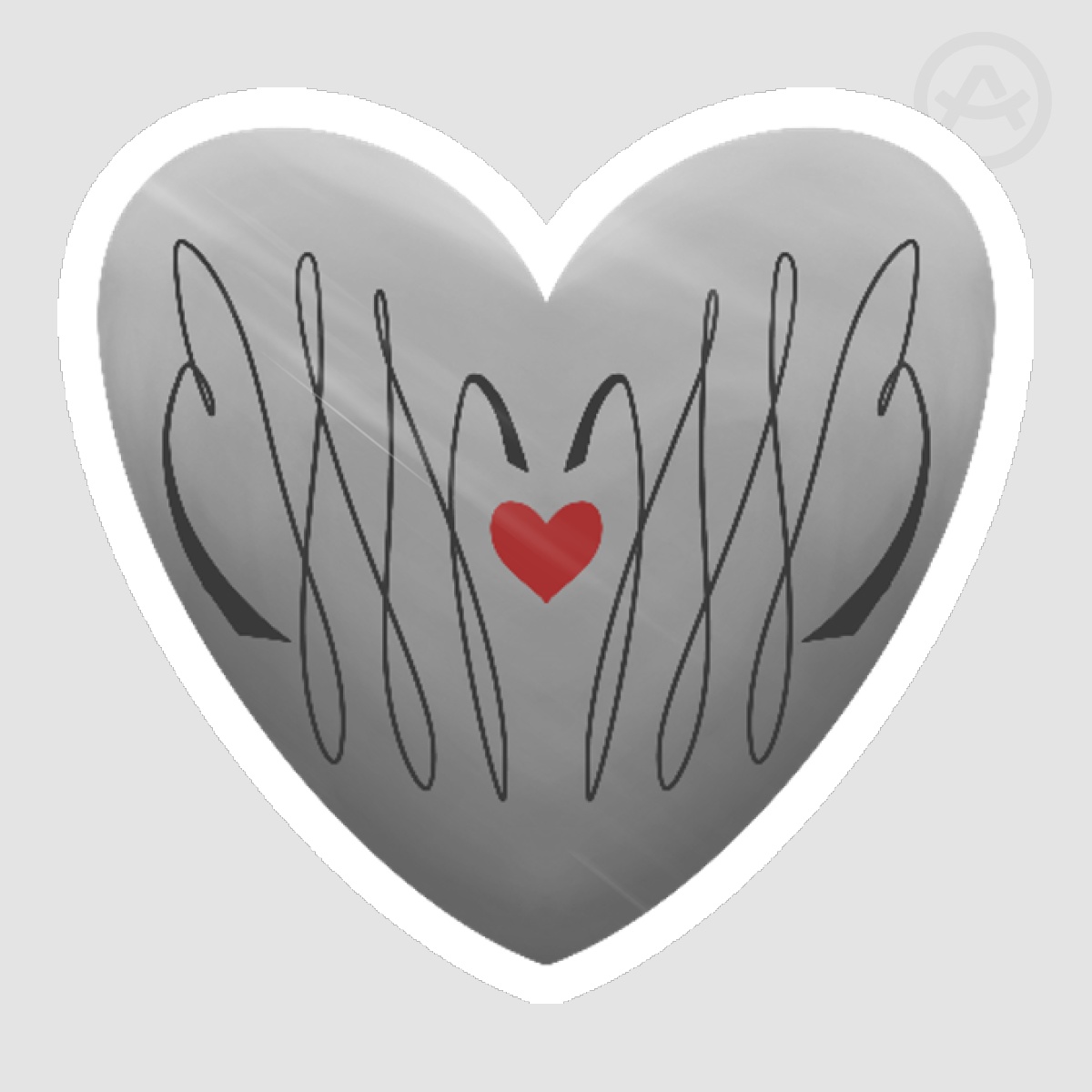 Megatron Transformers Heart Sticker