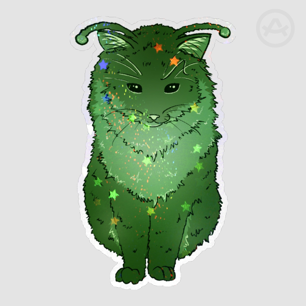 Glorp Cat Smirk Sticker