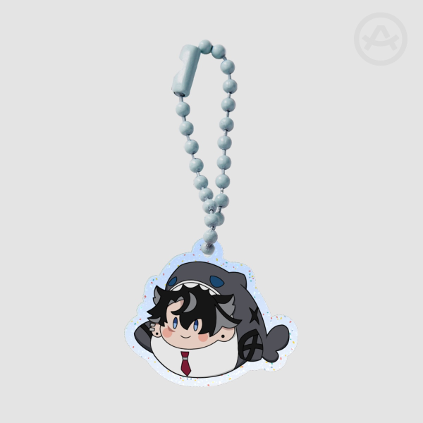 Wriothesley Shark - Colored Edge Acrylic Keychains