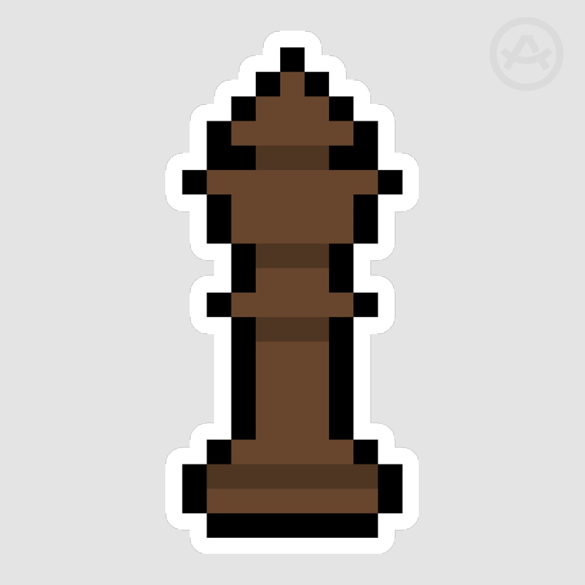 Chess Black King Sticker