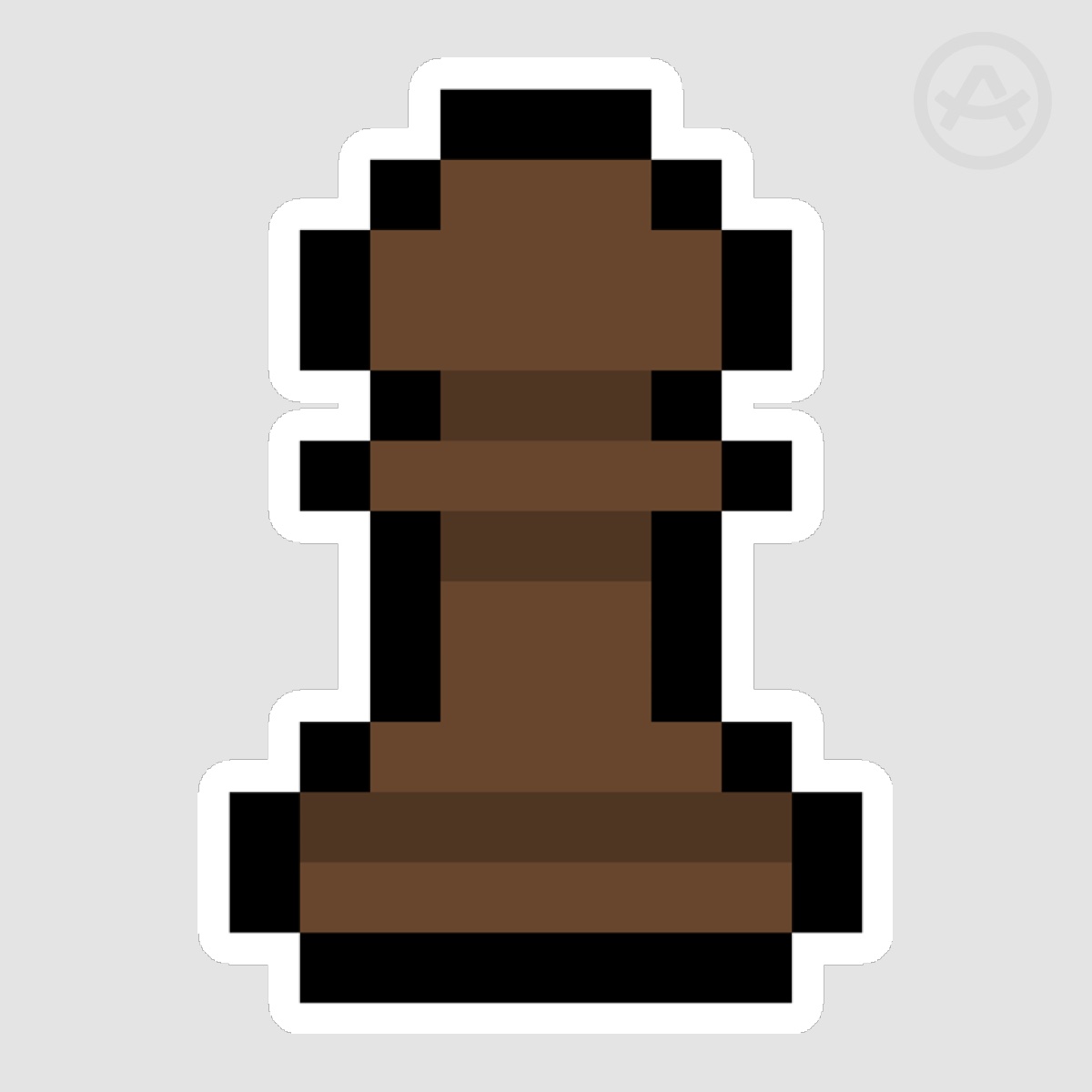 Chess Black Pawn Sticker