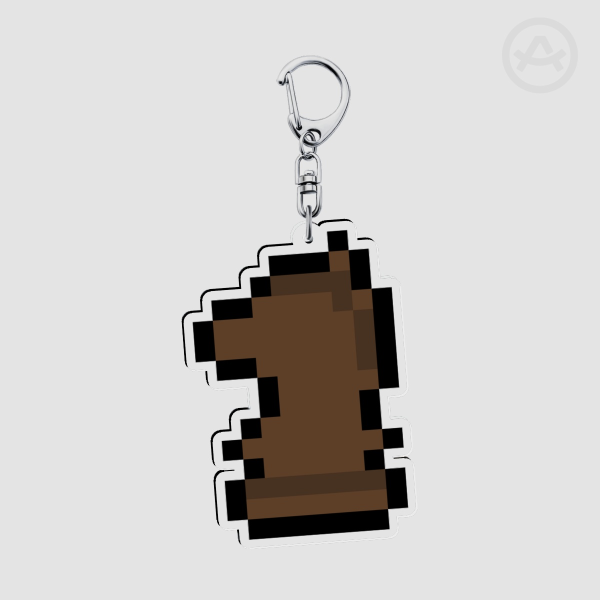 Chess Knight Double Sided Keychain