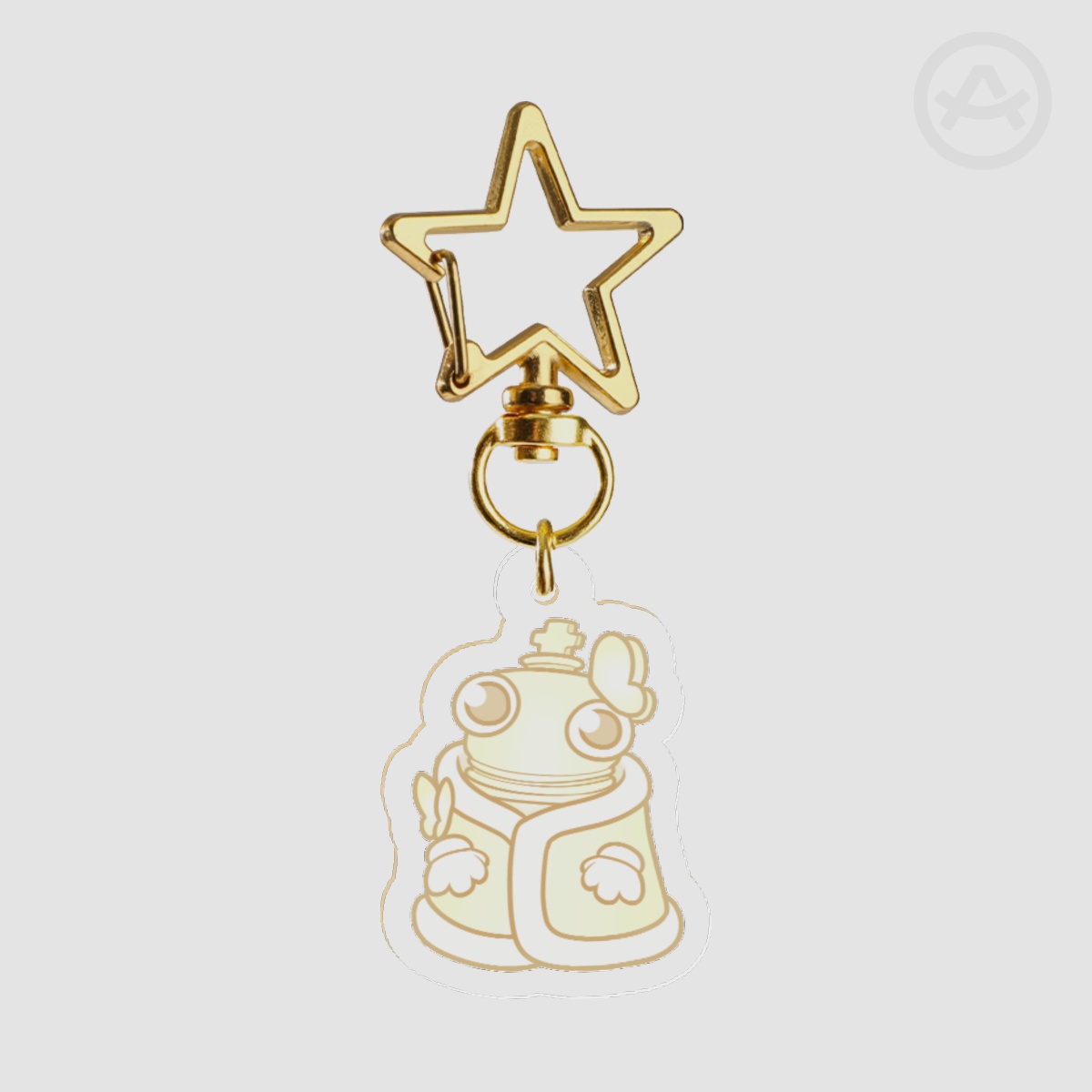 Glowing Cute Kinger Clear Acrylic Keychains