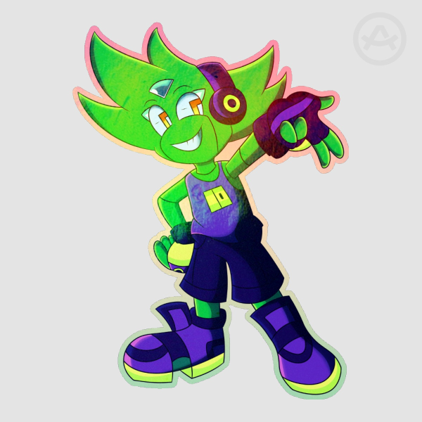 Neon Rainbow Stickers