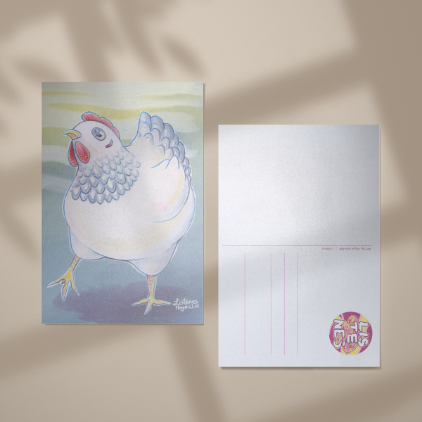 Sussex Chicken Pearl-Postcard