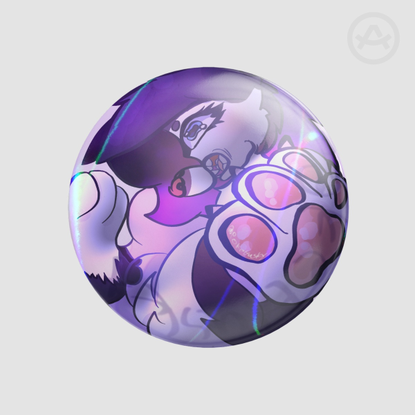 Trapped Poké! Holo Round Badge