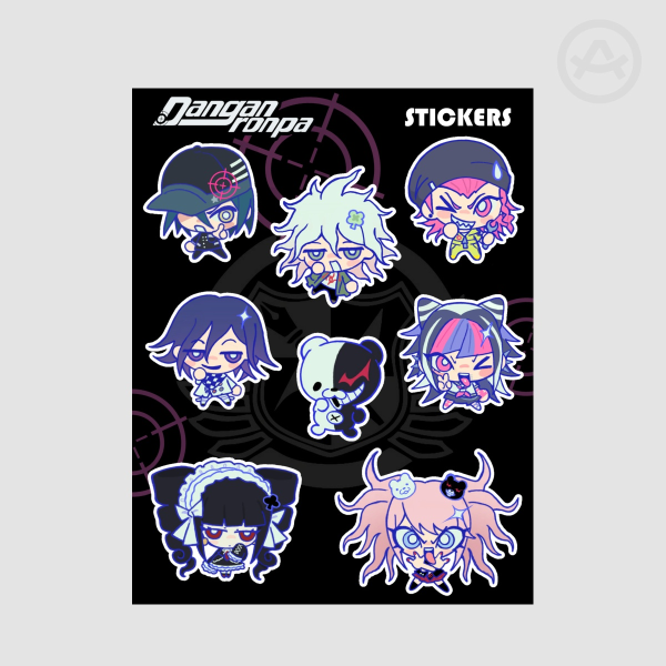 Danganronpa sticker sheet