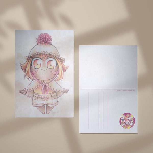 Chicken/Rooster Chibi Pearl-Postcard