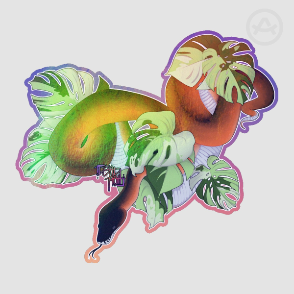 Northern WLP holographic Die Cut Stickers