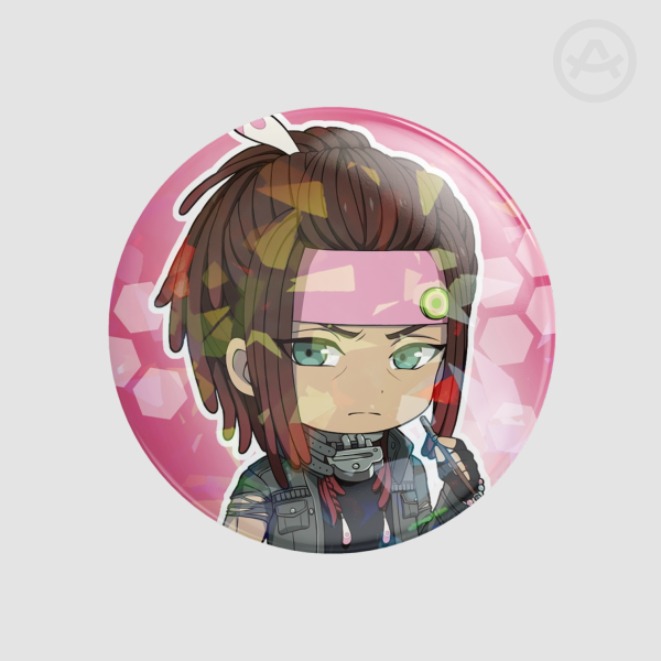 Mink Round Badge Button Pin (DRAMAtical Murder)