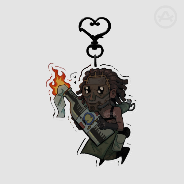 Pitcher Outlast Trials Clear Acrylic Keychain