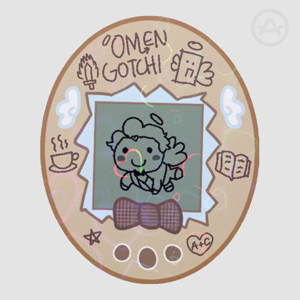 Aziraphale Omengotchi Sticker