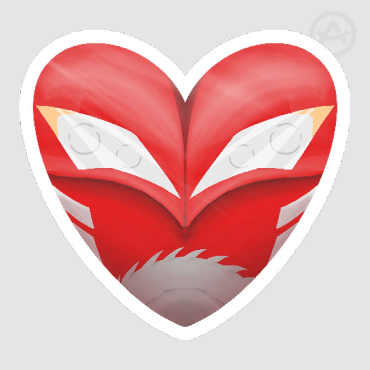 Knock Out Transformers Heart Sticker
