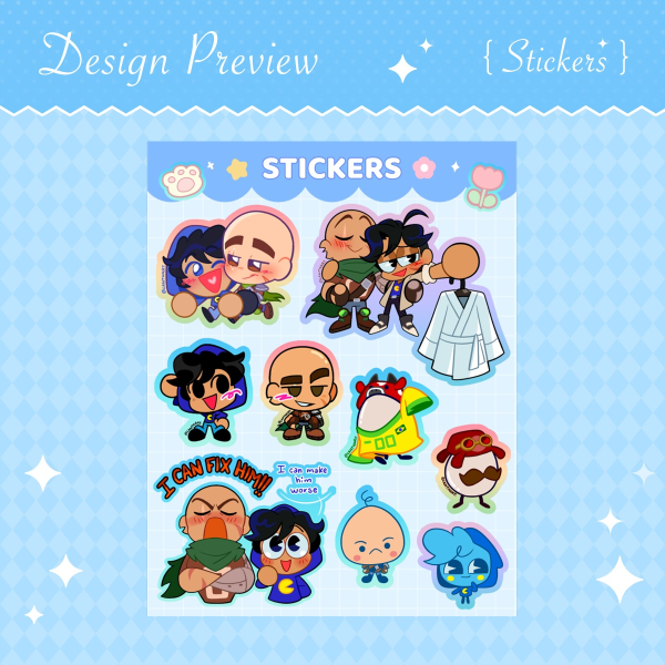 Hideduo Sticker Sheet