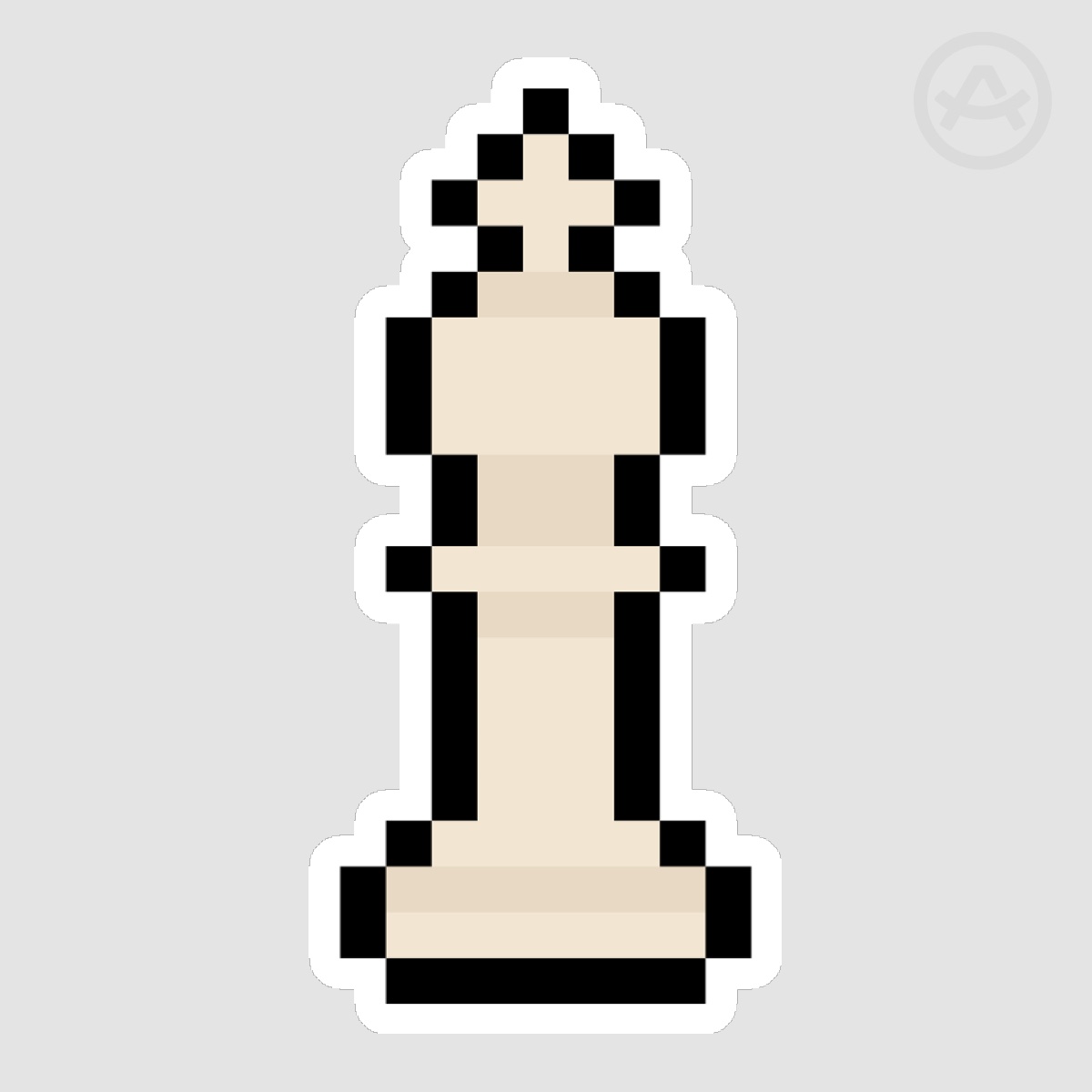 Chess White Queen Sticker