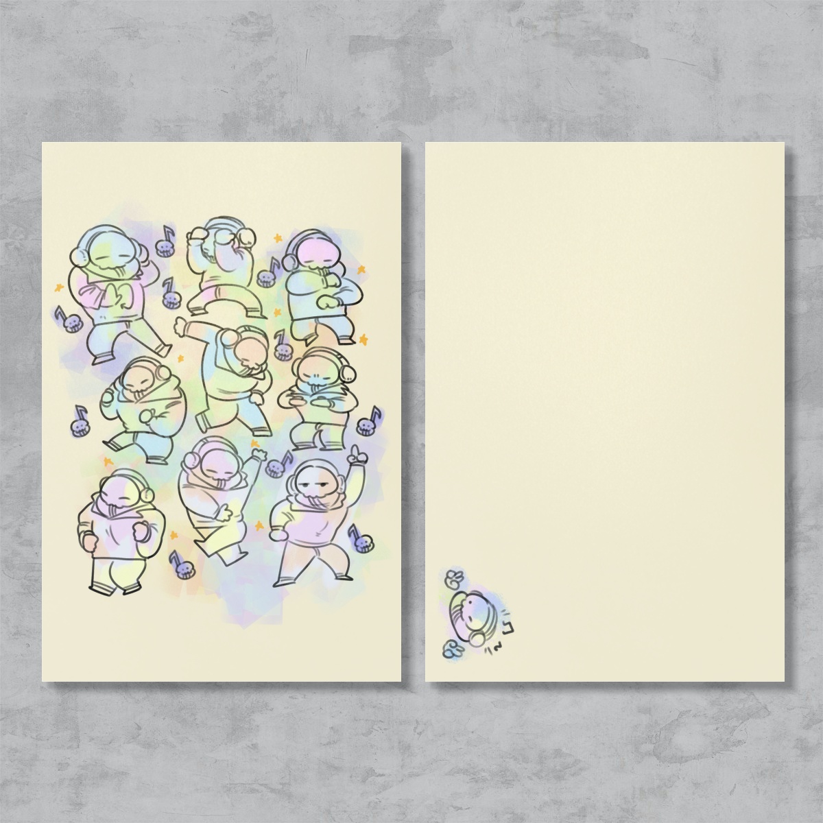 Dancing Ghost Postcard