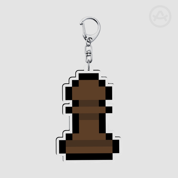 Chess Pawn Double Sided Keychain