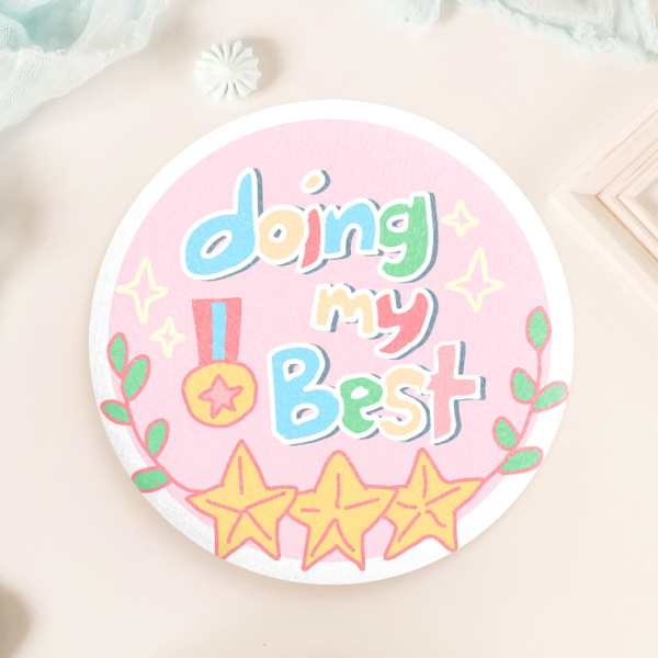 ⭐⭐⭐doing my best🎖️plush badge