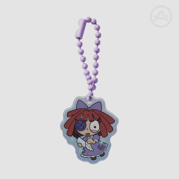 Epoxy Clear Acrylic ragatha Keychains