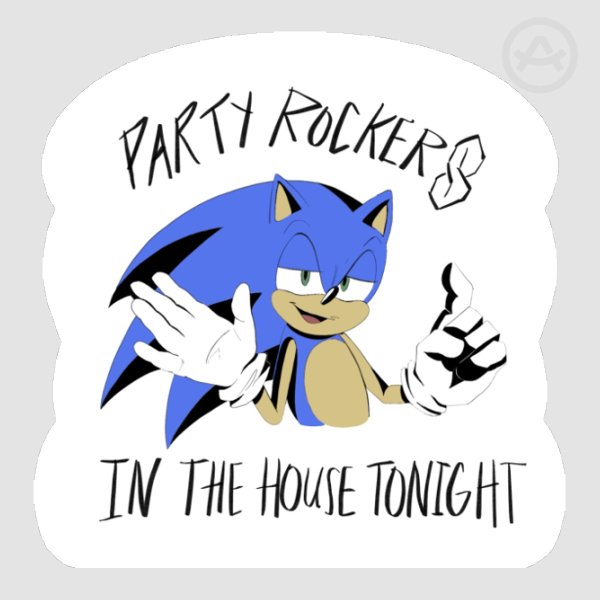 Sonic Party Rockers Sticker