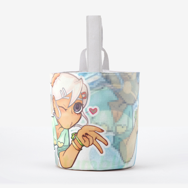 julie bakugan Canvas Bucket Bag