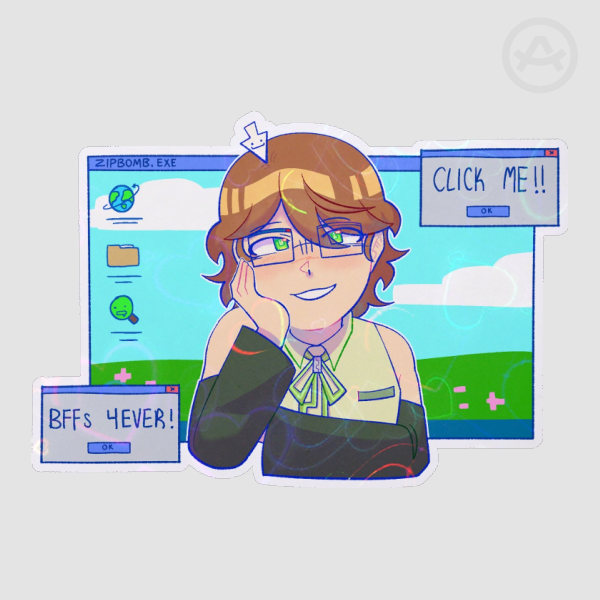 [Slimecicle] Zipbomb Sticker!!