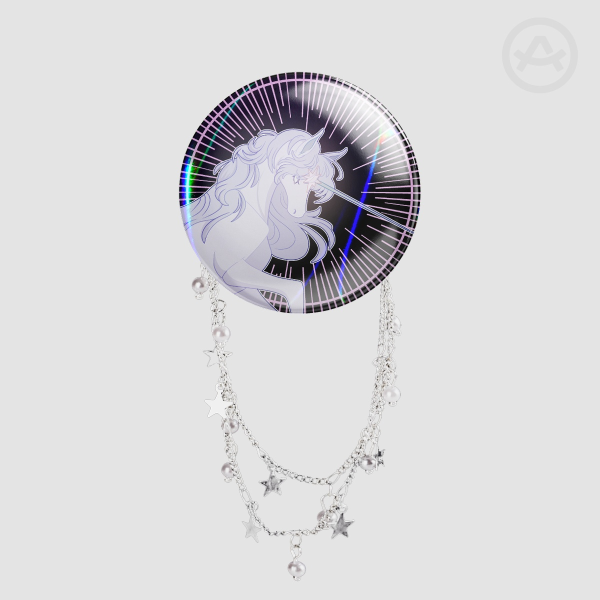 Holographic TLU Badge With Chains