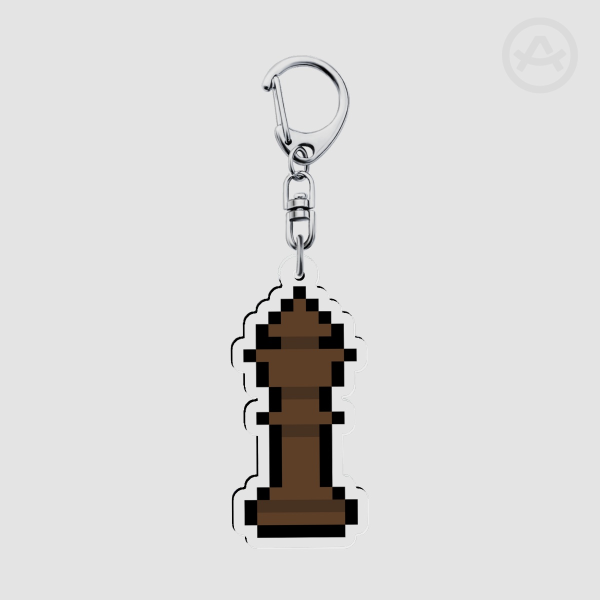 Chess King Double Sided Keychain
