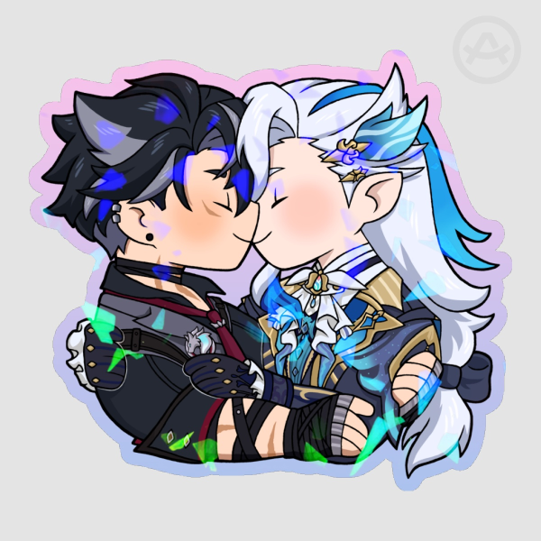 Wriolette - Holo Die Cut Stickers