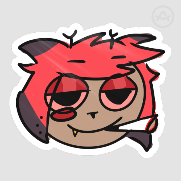 Blunt Alastor April Fools Stickers