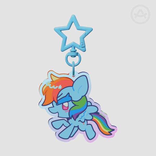 RAINBOW DASH Keychain