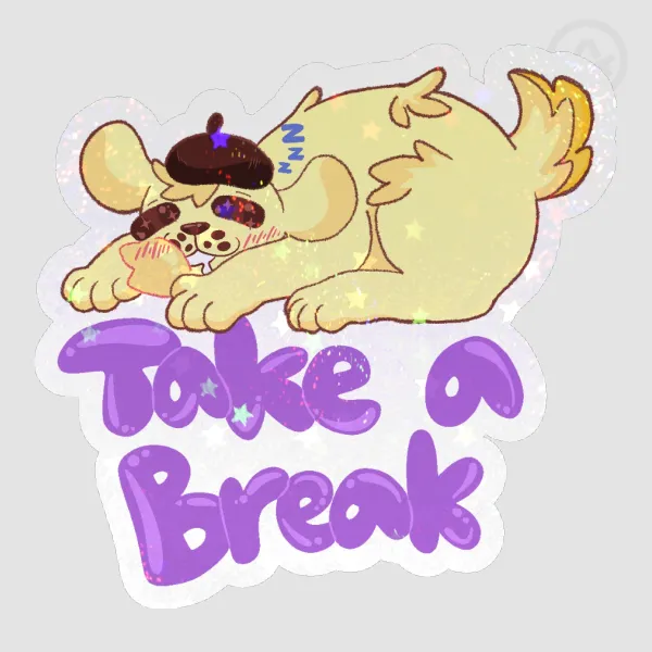 PomPomPurin: Take A Break Sticker