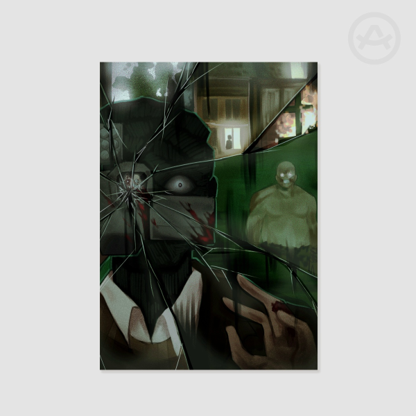 Outlast "Cracked Vision" A4 Poster