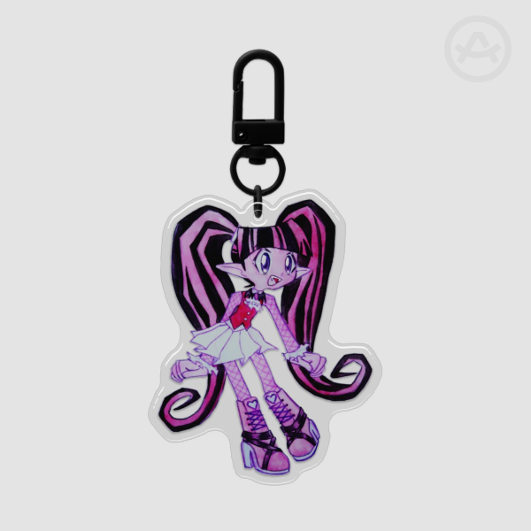 Draculaura - Epoxy Clear Acrylic Keychain