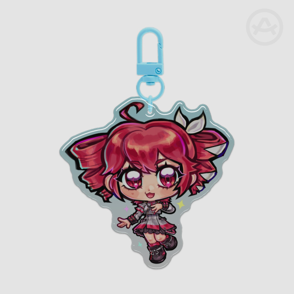 Kasane Teto Epoxy Clear Keychain