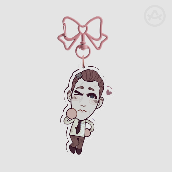 Erik Outlast Trials Clear Acrylic Keychain