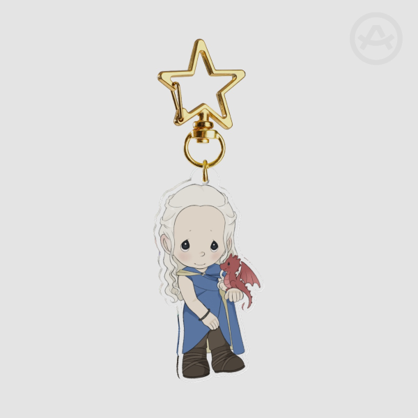 Dany blue dress keychain