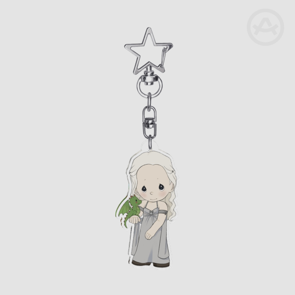 Dany grey dress keychain