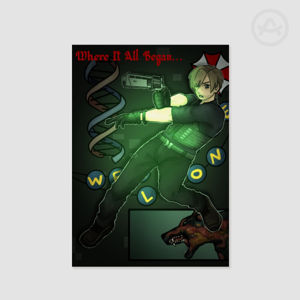 Leon Kennedy RE9 Poster Printing