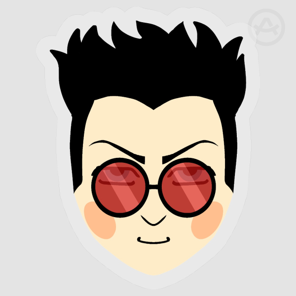 Oswald Cobblepot Mii version Season 5 Gotham Clear Vinyl Sticker