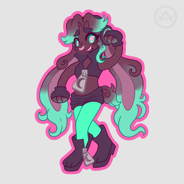 Marina Colored Edge Die Cut Sticker