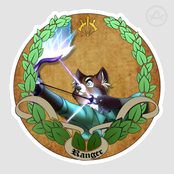 D&D Ranger Red Panda Stickers