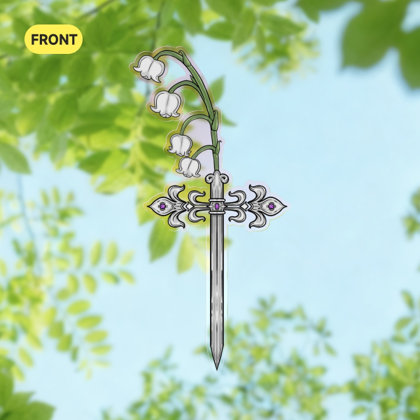 Lily of the Valley Dagger PET Plastic Bookmarks