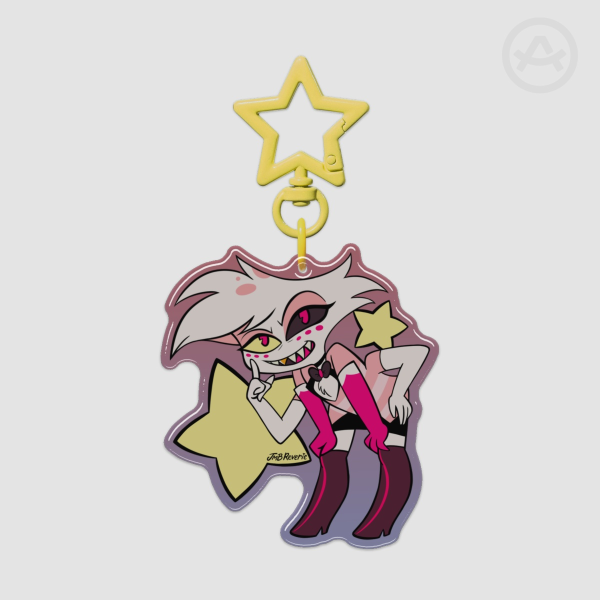 Chibi Angel Dust Epoxy Charm